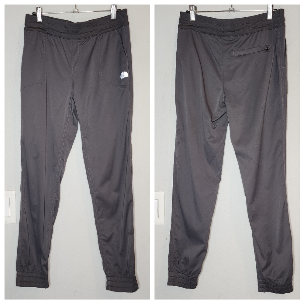 The North Face Face Grey Joggers girls kids size Large 14/16. Nylon elastane